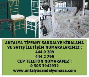 antalya kaliteli tiffany sandalye kiralama
