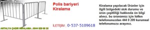 antalya polis bariyeri kiralama modelleri çeşitleri iletişim ; 0544 929 08 35