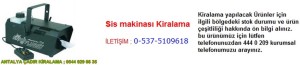 antalya sis makinası kiralama iletişim ; 0544 929 08 35