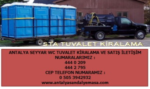 antalya tuvalet kabini kiralama