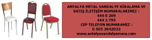 metal sandalye kiralama